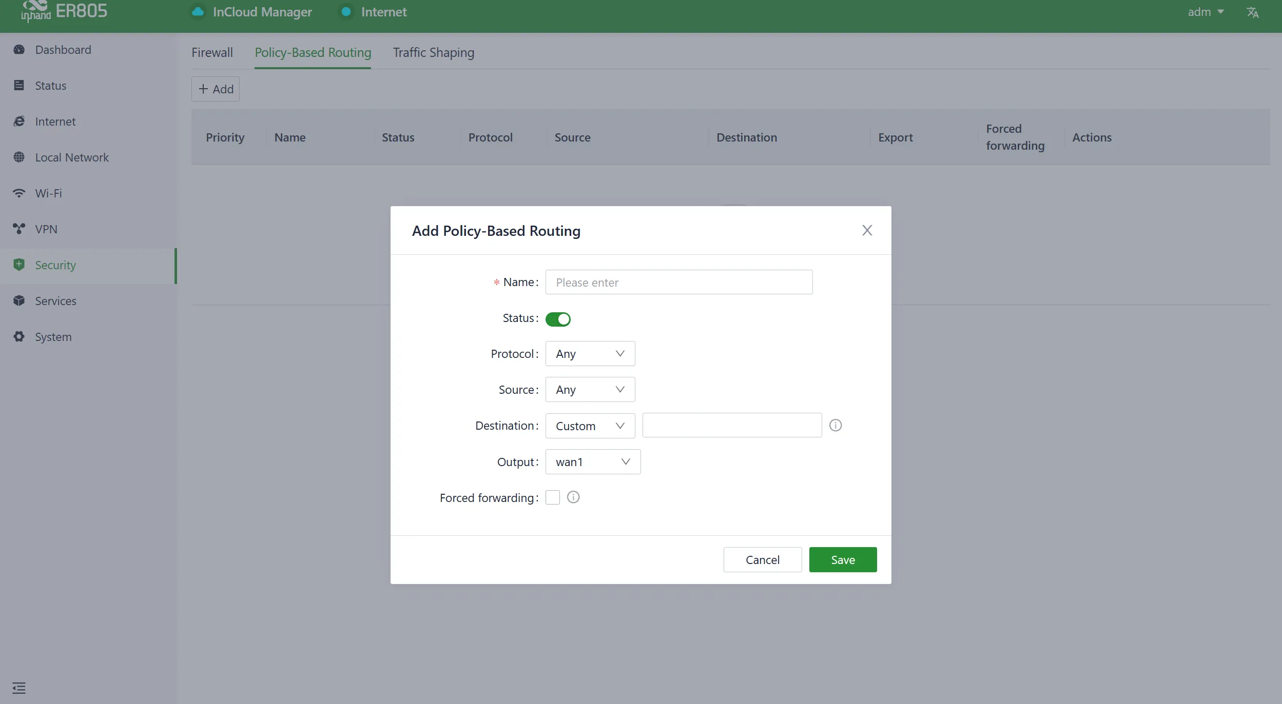 Policy Routing