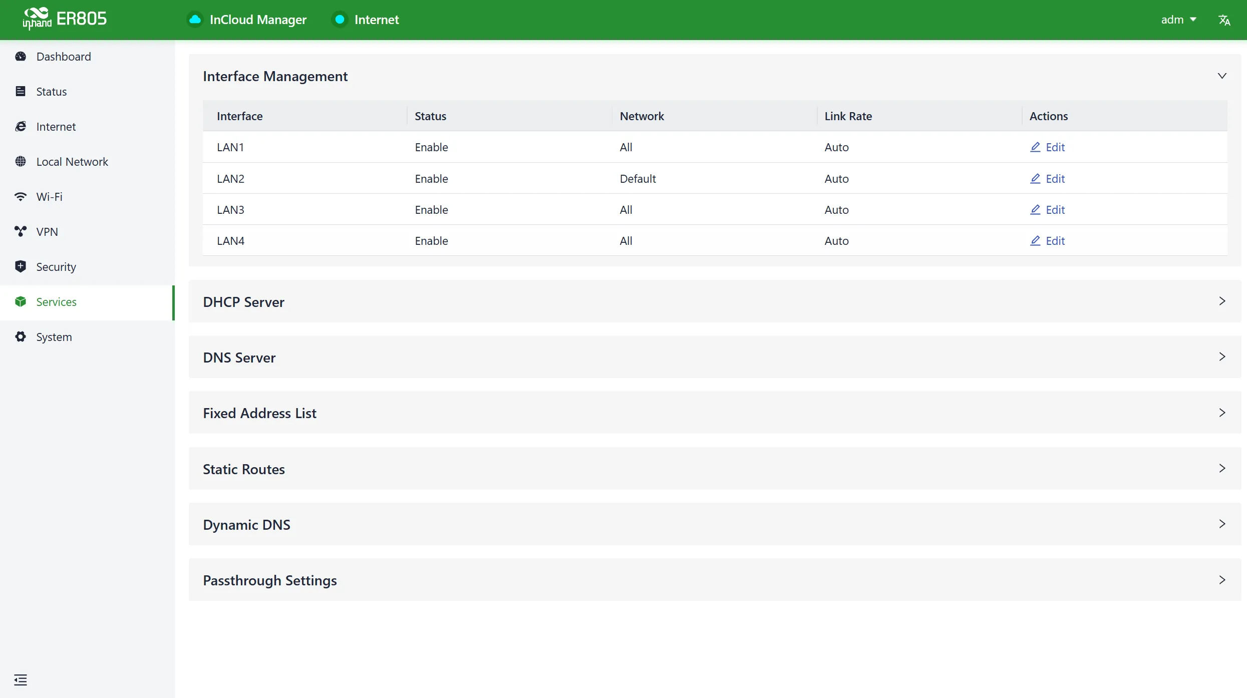 Interface Management