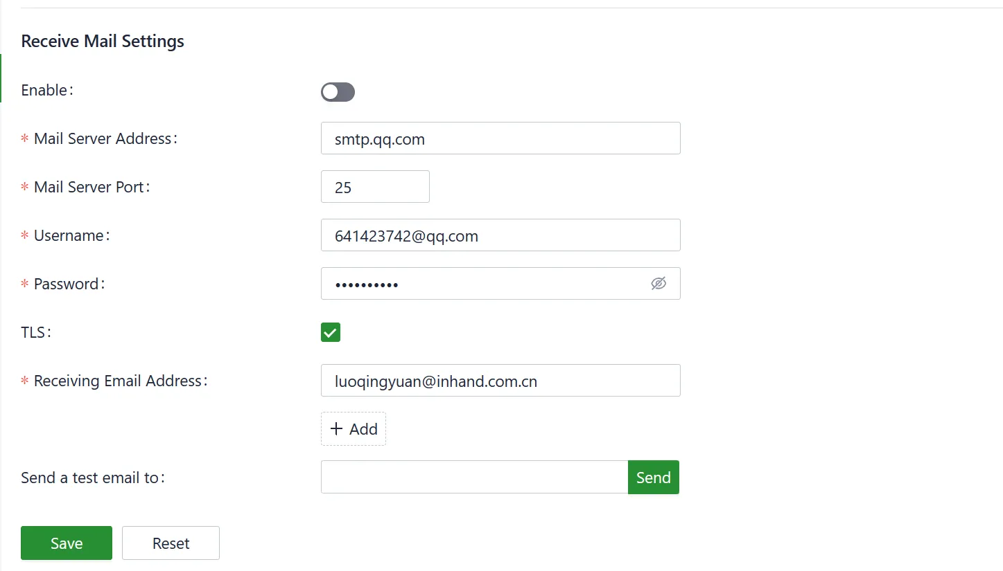 Email Settings