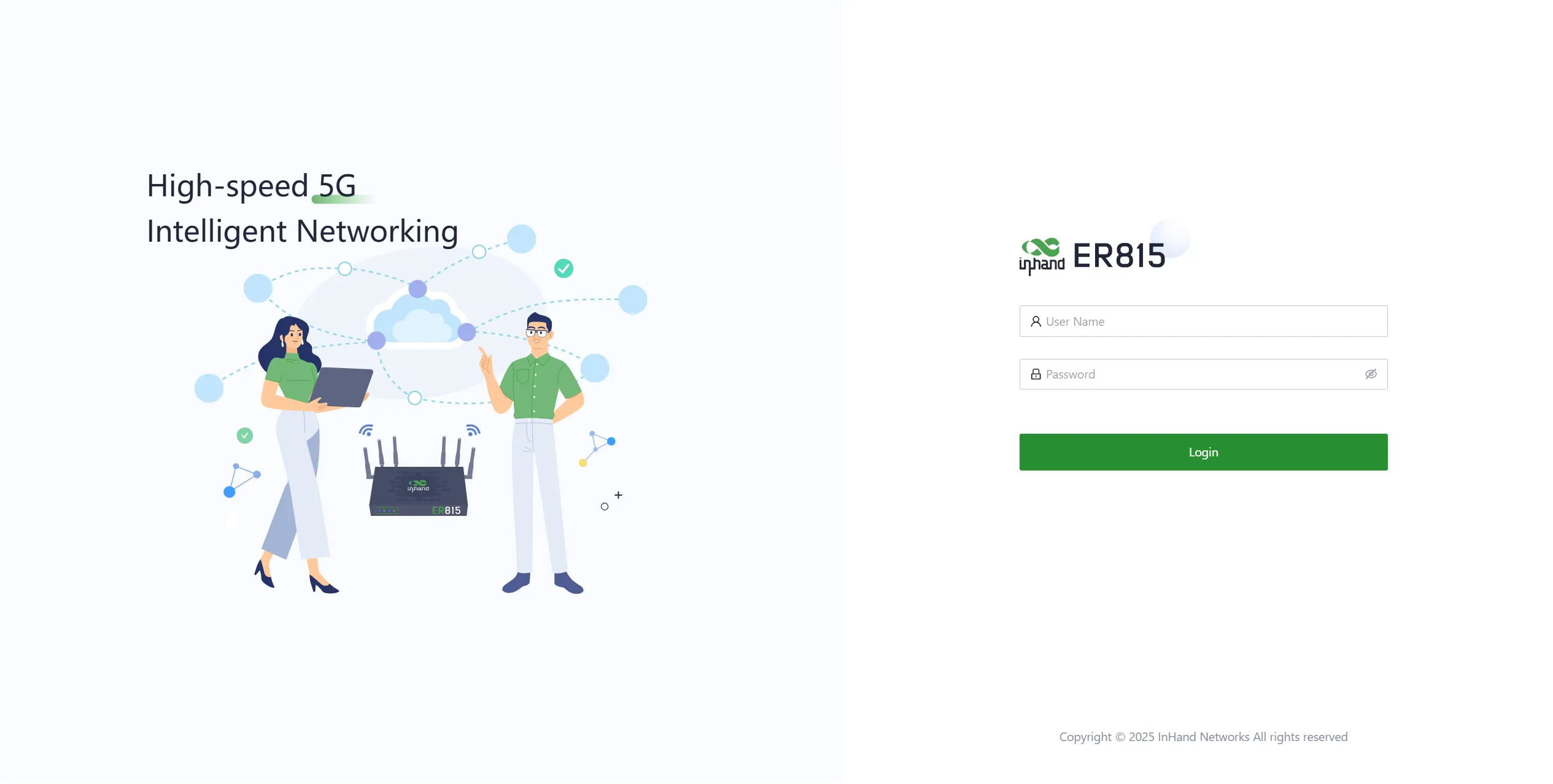 Device Web Login Page