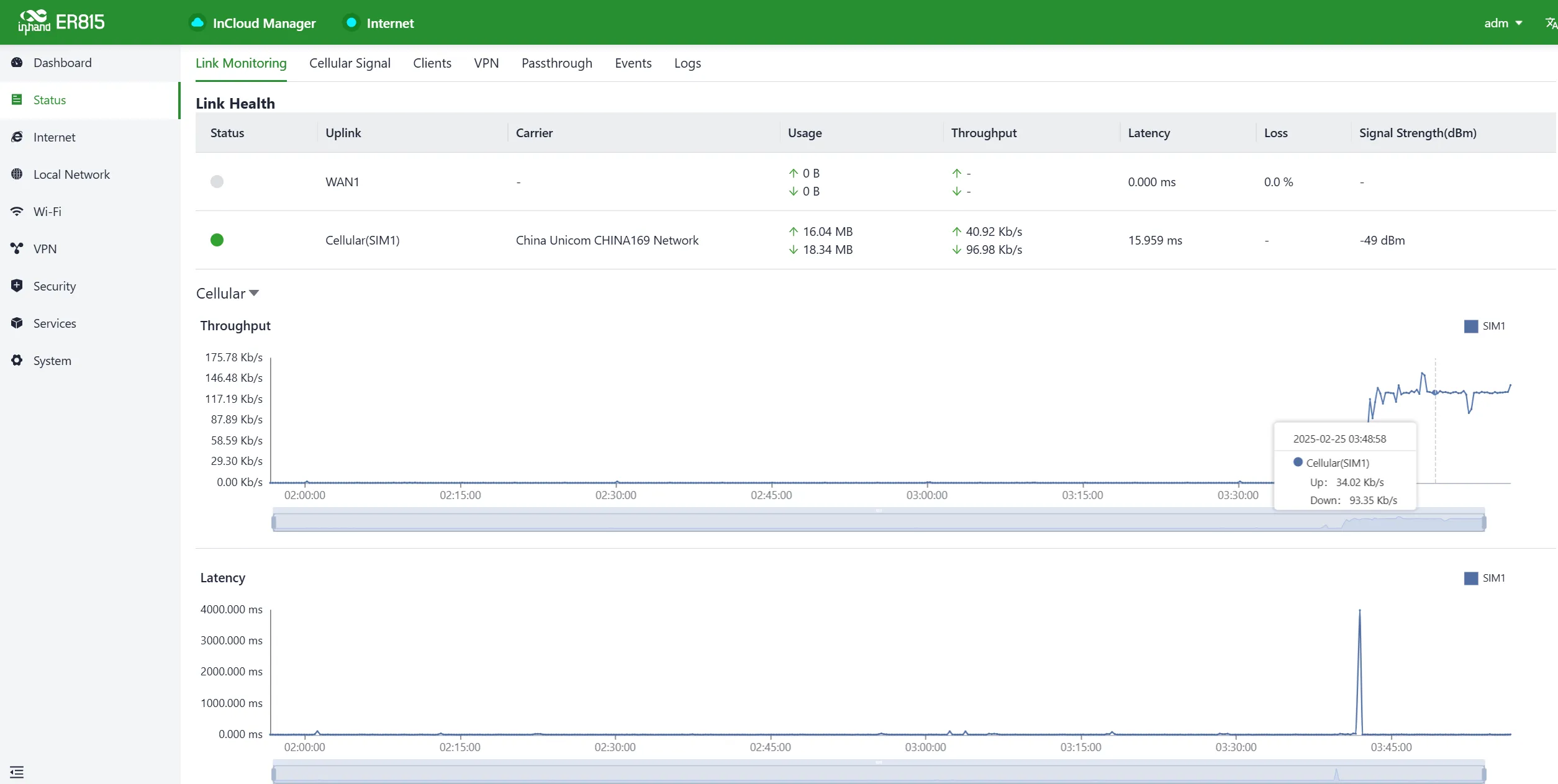 Link Monitor Interface