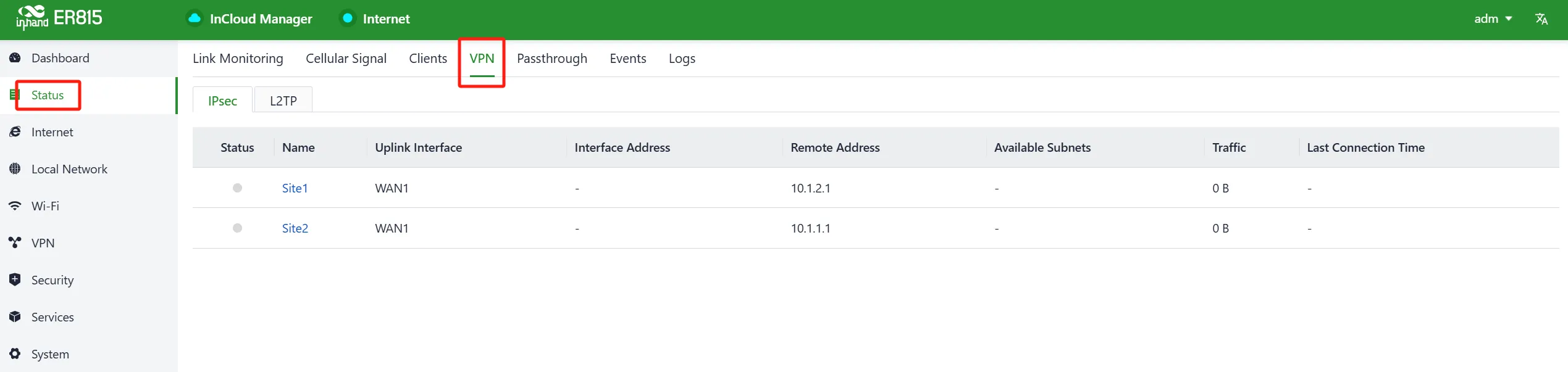 IPSec VPN Configuration