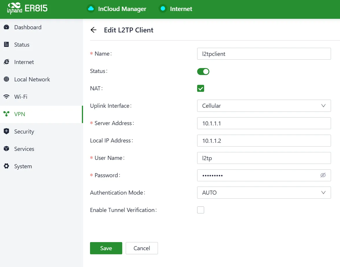 Configure GRE VPN