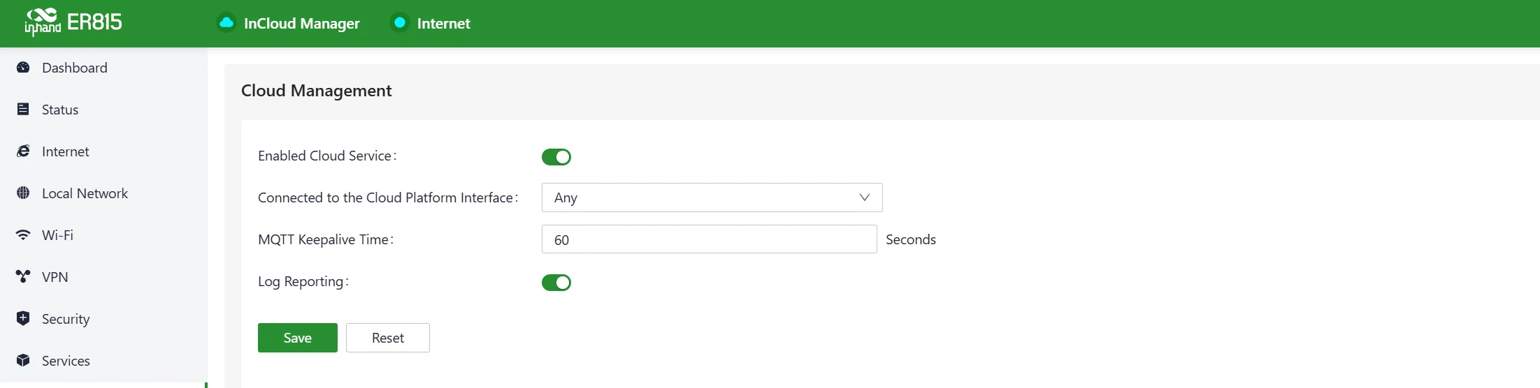 Enable the InCloud Service