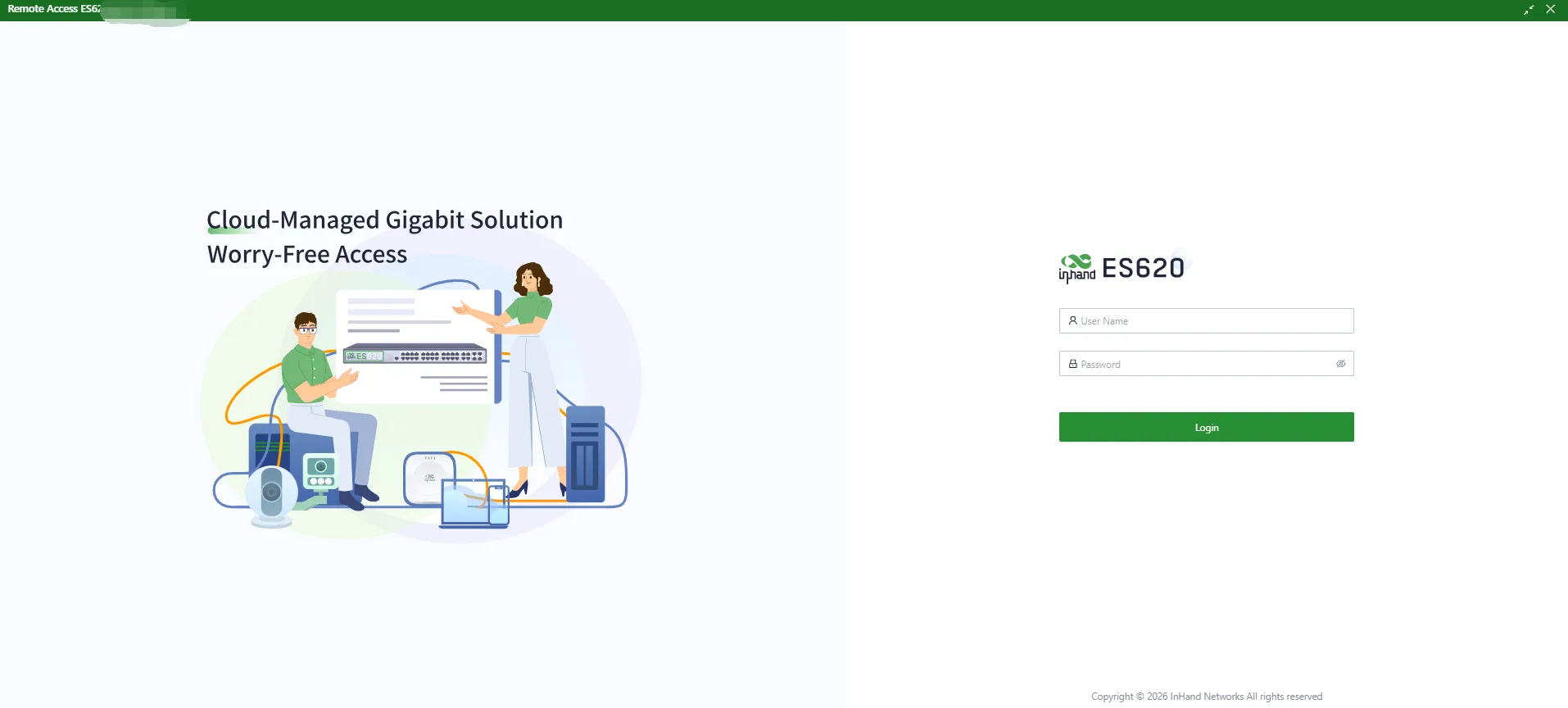 Remote Access Login Page