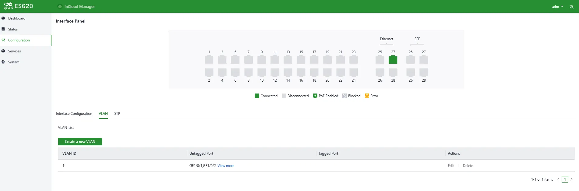 Create VLAN