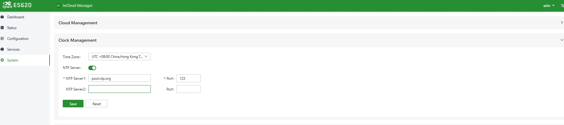 Configure Time Zone and NTP Server