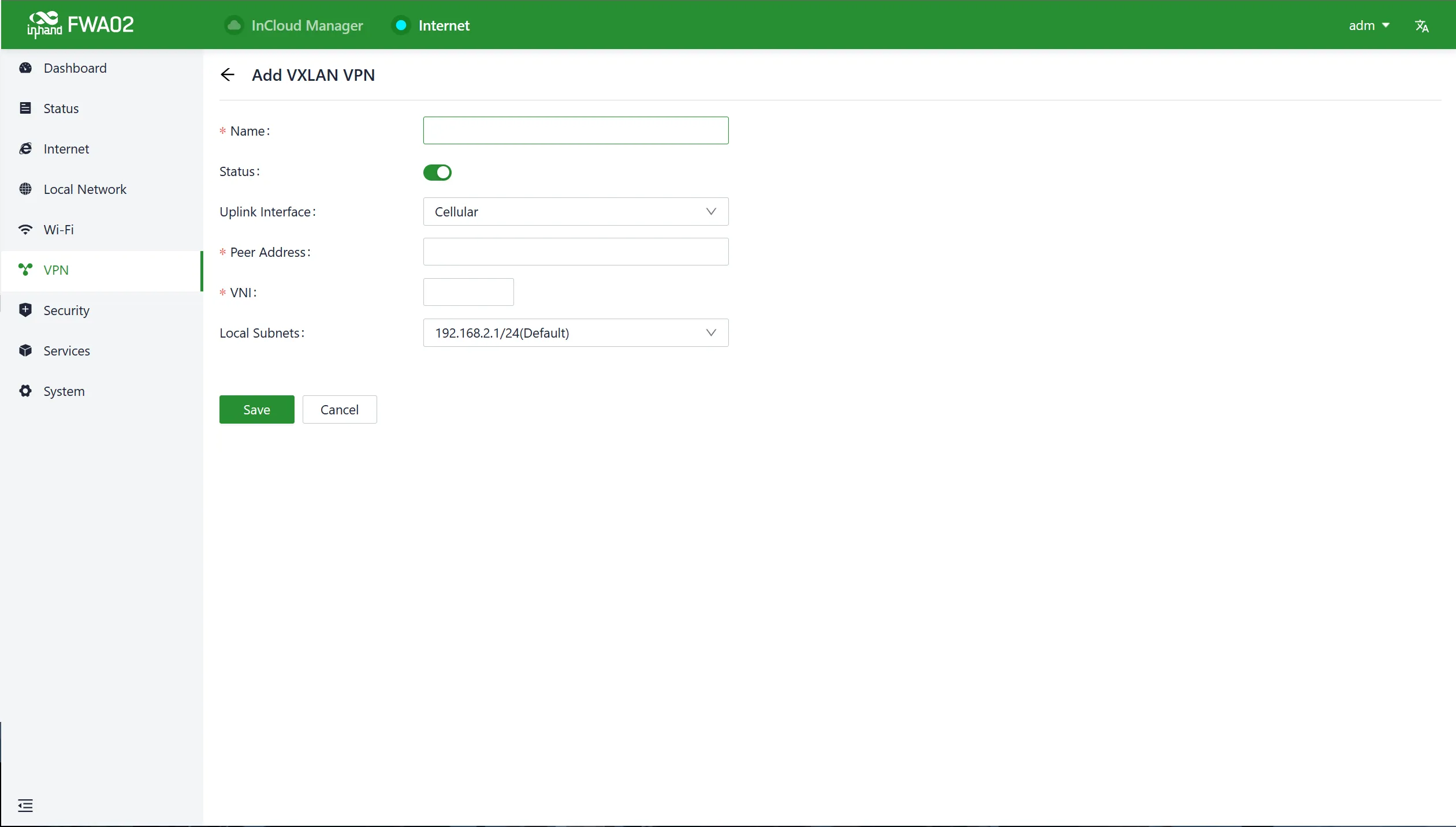 Add a VXLAN VPN