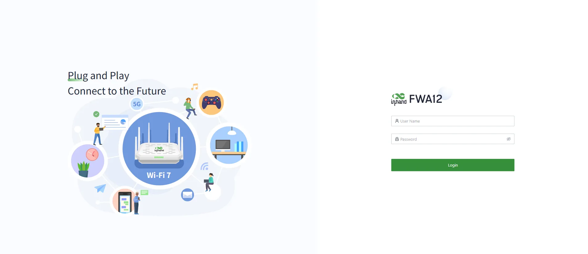 Web login interface
