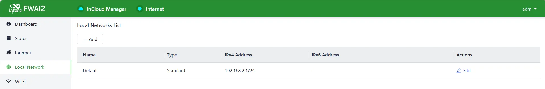Local Network interface
