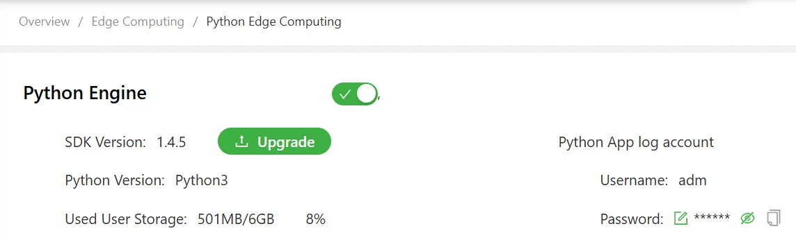 Python edge computing