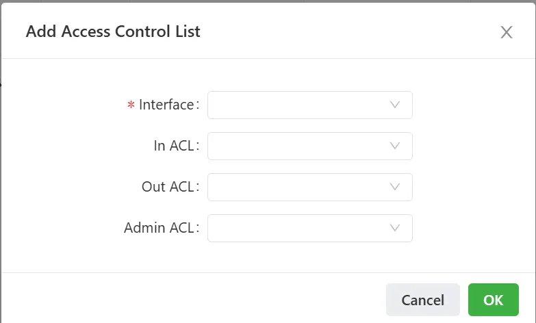 ACL interface application