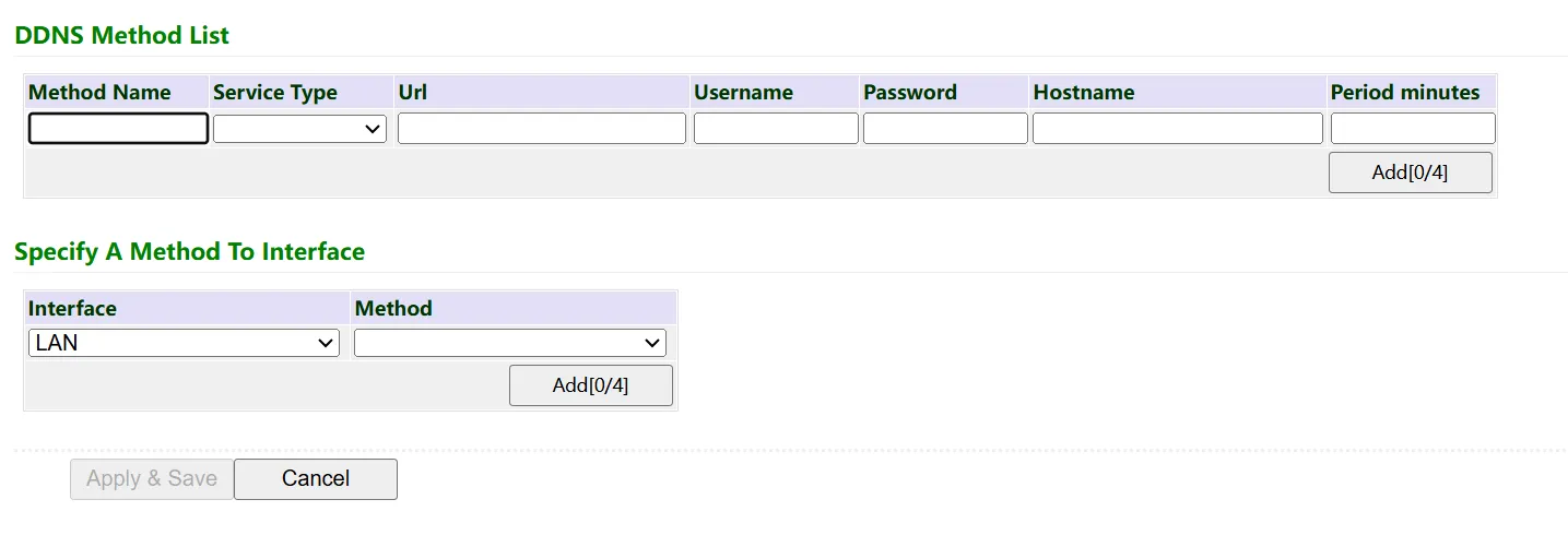 Dynamic domain name configuration