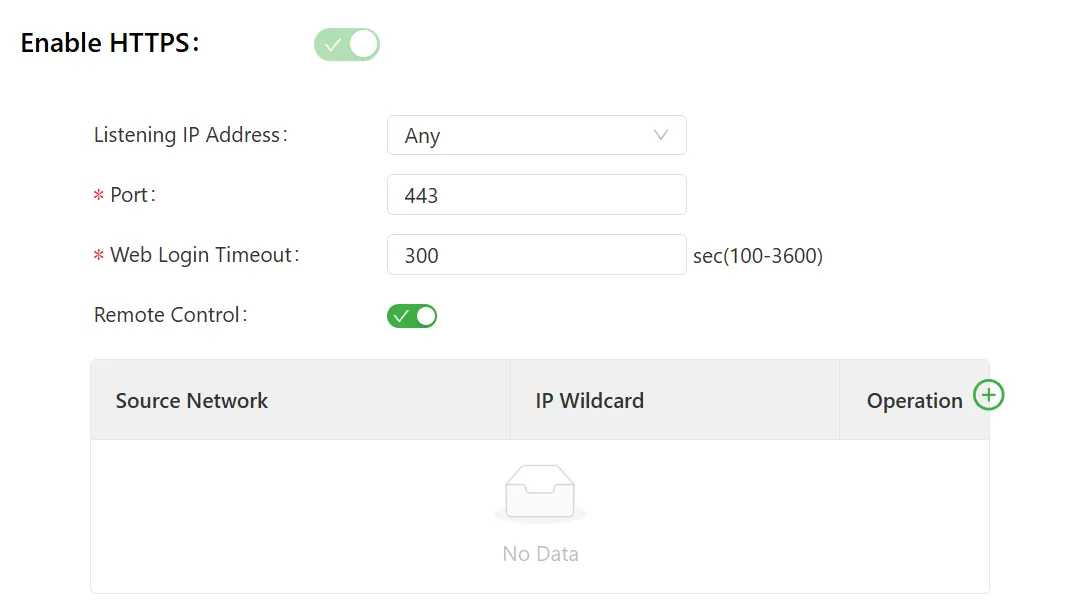 HTTPS configuration