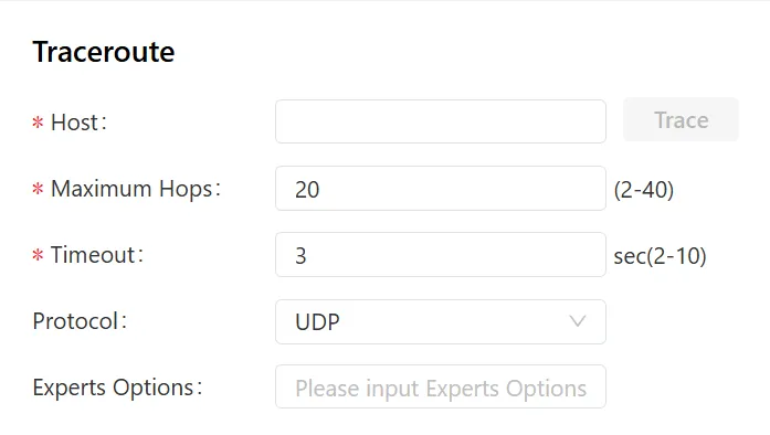 Route trace tool