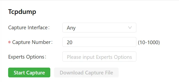 Network packet capture tool