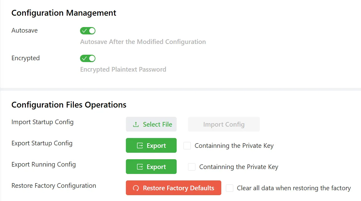 Configuration management