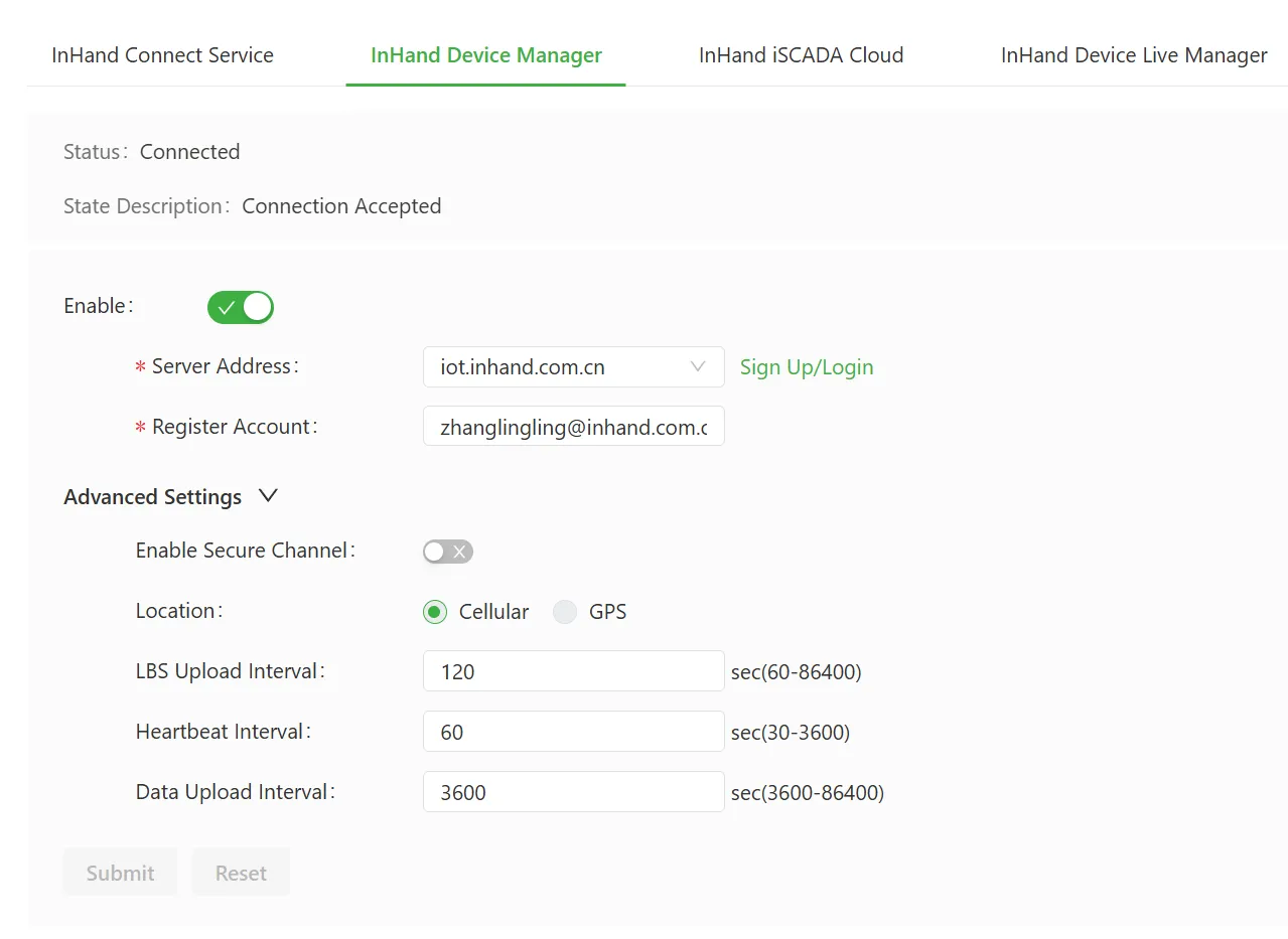 DM platform configuration