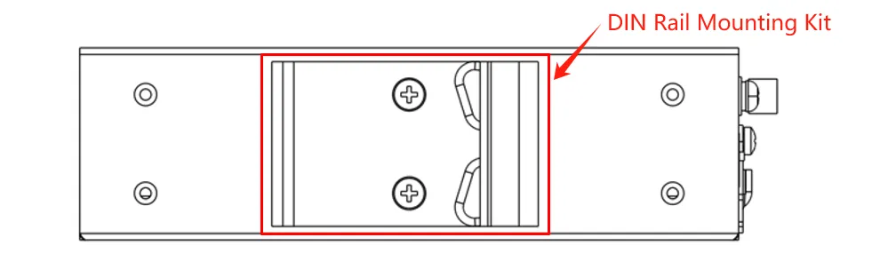DIN rail mounting plate