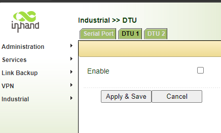 Disable DTU