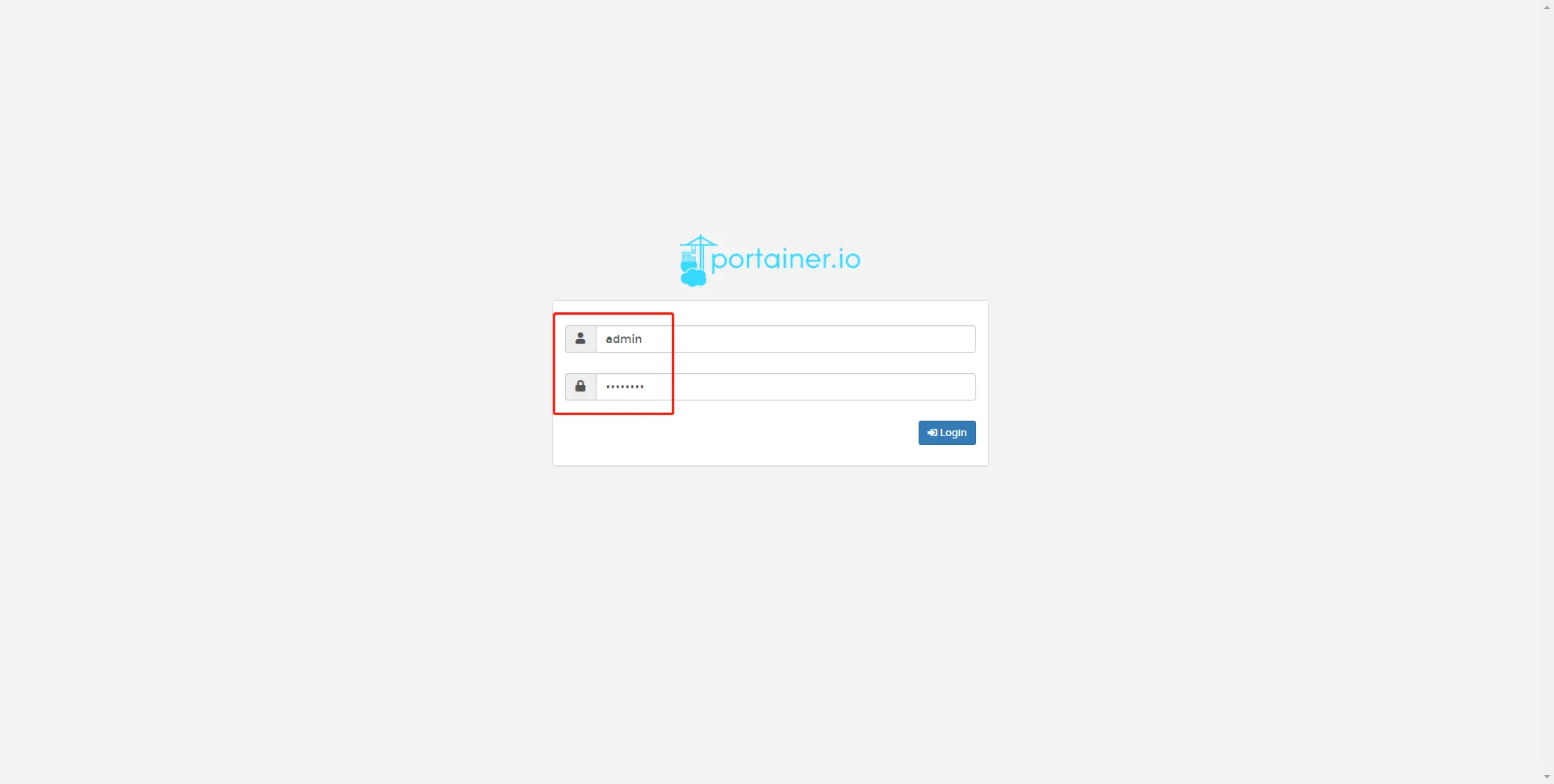 Docker Manager Login