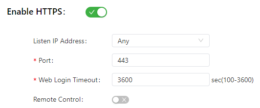 Access Tools - HTTPS Configuration