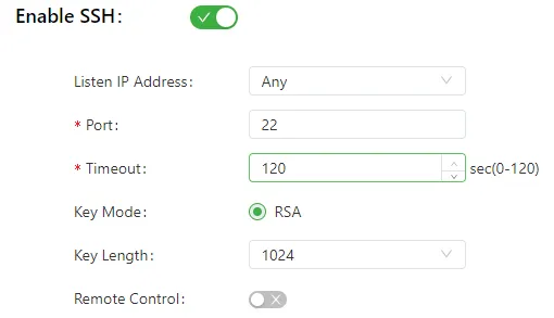 Access Tools - SSH Configuration