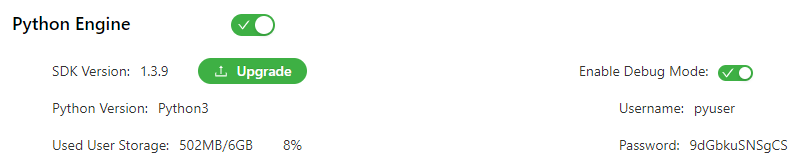Python development environment configuration