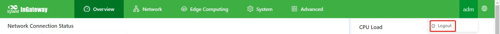 User name for logging out