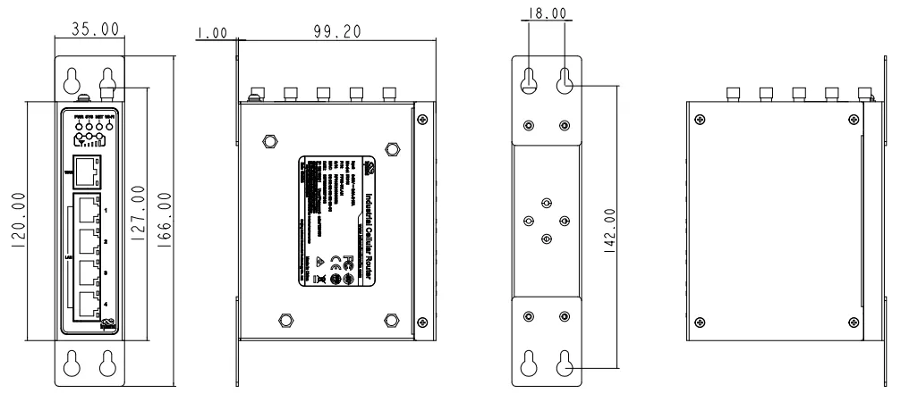 Panel Mount Kit Option 1
