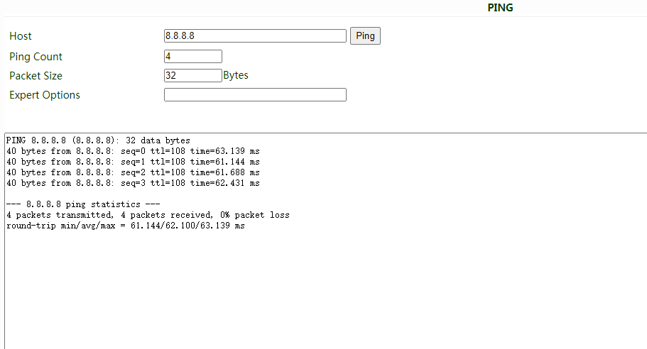 Ping detection tool