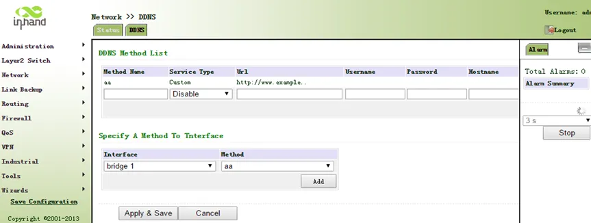 DDNS Tailored Domain Configuration