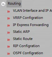Routing Navigation Menu