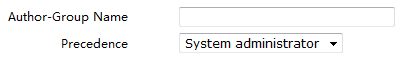 Create Authorization Rule Page