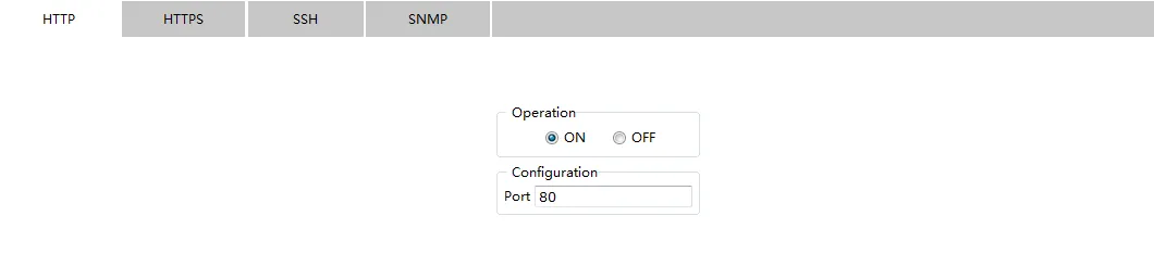 HTTP Server Configuration