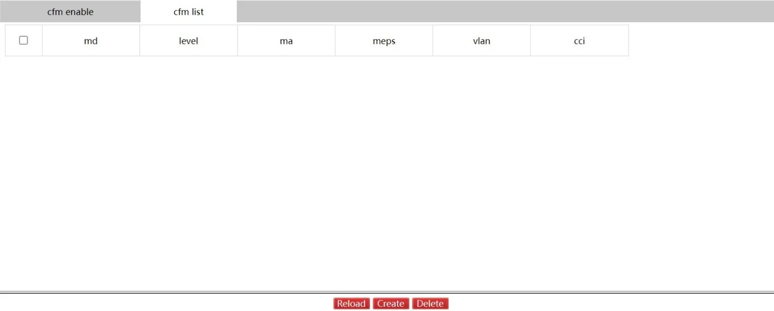 CFM List Page