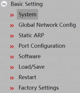 Basic Setting Navigation