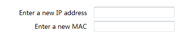Create IP MAC Binding Page