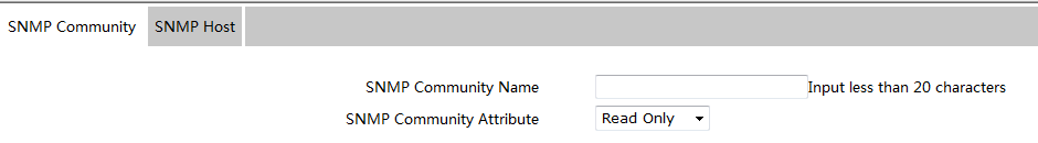 Create SNMP Community Page