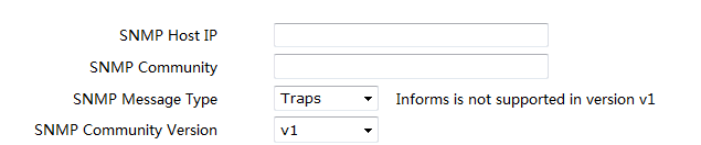 Create SNMP Host Page