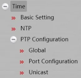 Time Navigation Menu
