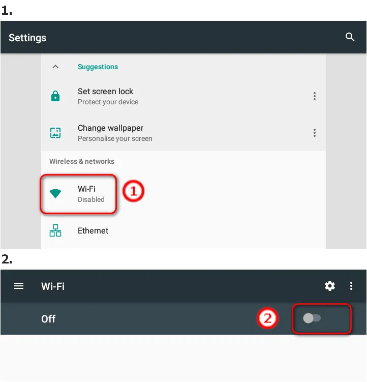 Wi-Fi Settings Android 7.1