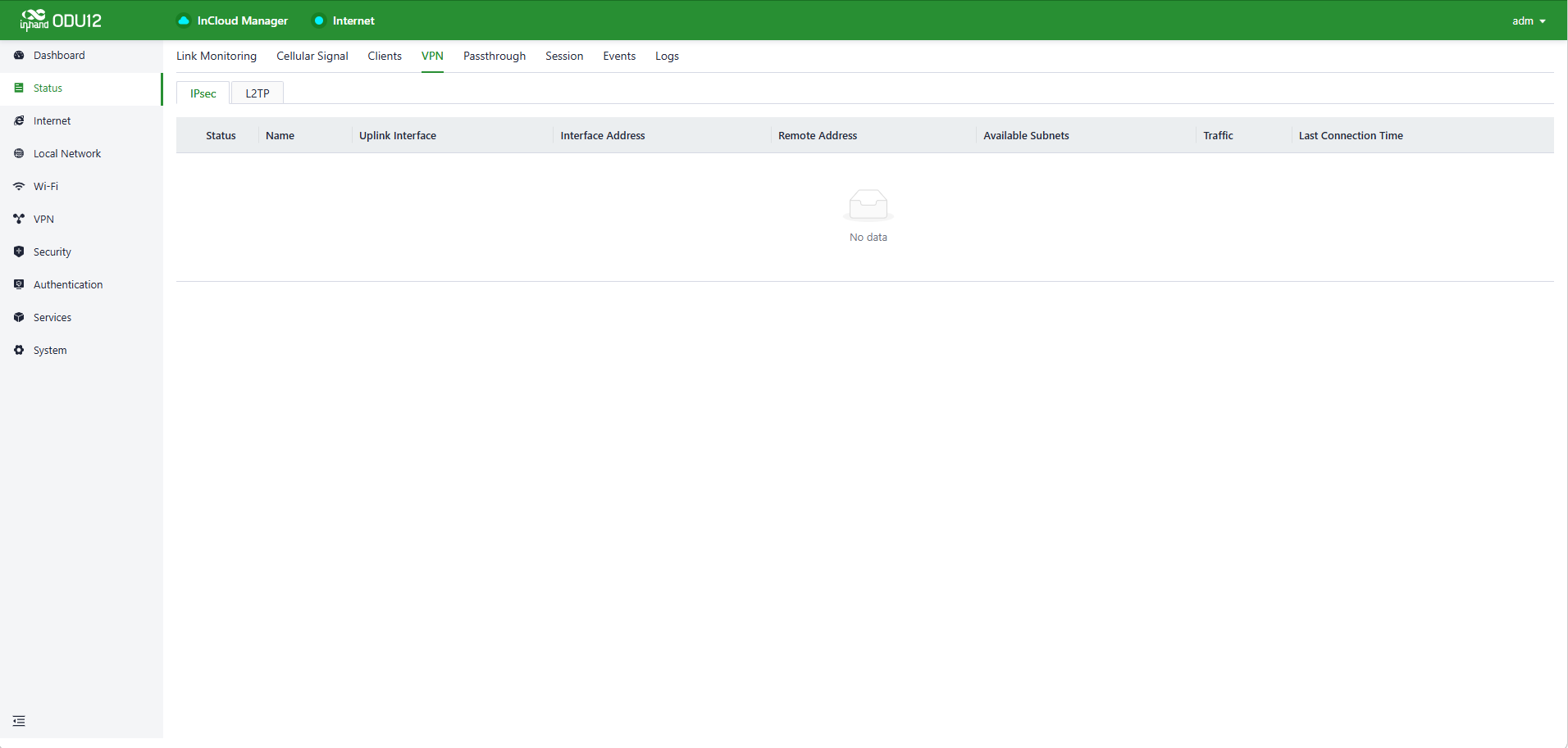 VPN status