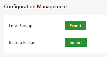 Configuration management