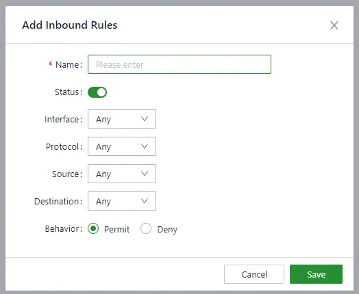 Add Firewall Rule