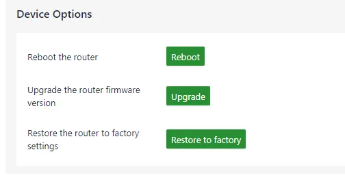 Device Options