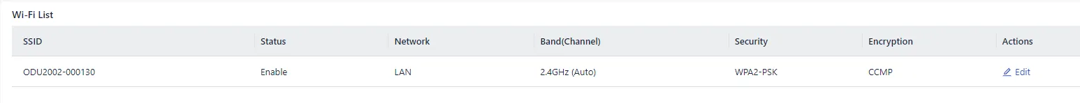 Wi-Fi Configuration