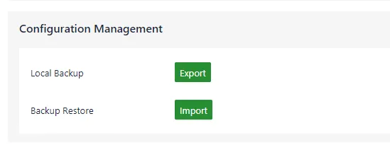Configuration Management