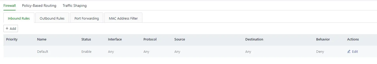 Firewall Rules