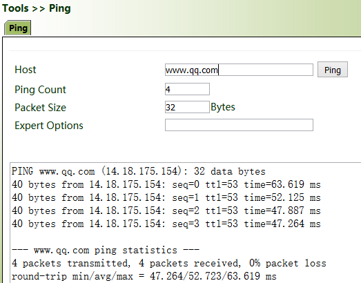 Ping Test